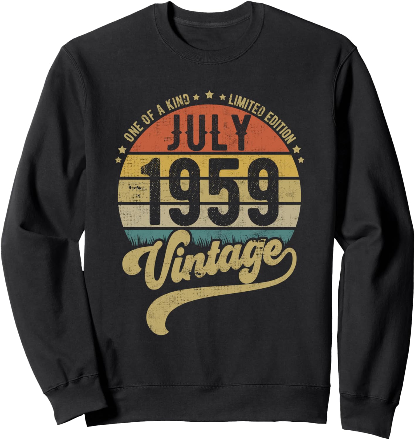 

Винтажная толстовка Reto, посвященная 62-летию со дня рождения в июле 1959 года Vintage Retro July Bday Gifts Beetenityltd, черный