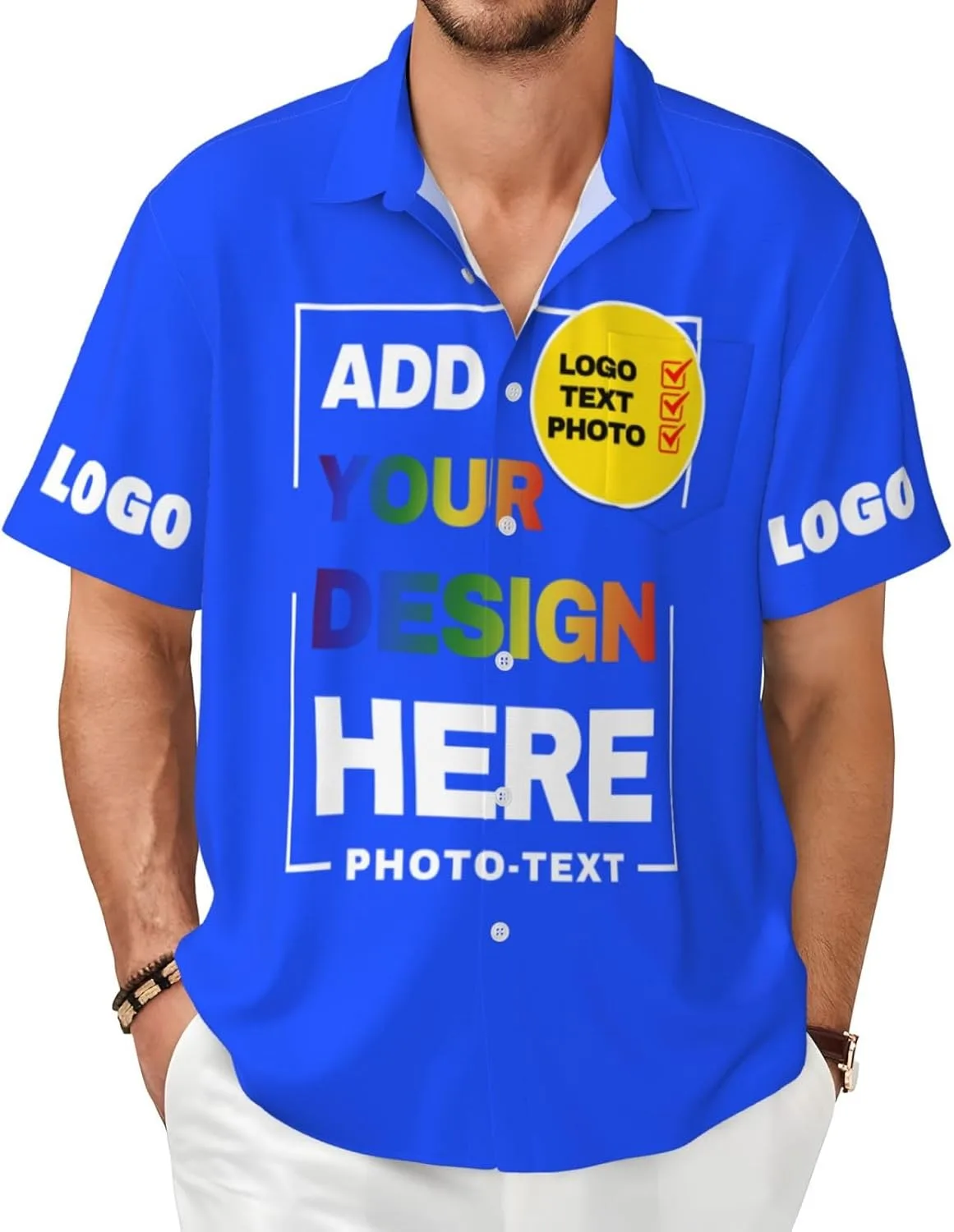 

Кастомизируемая футболка с пуговицами