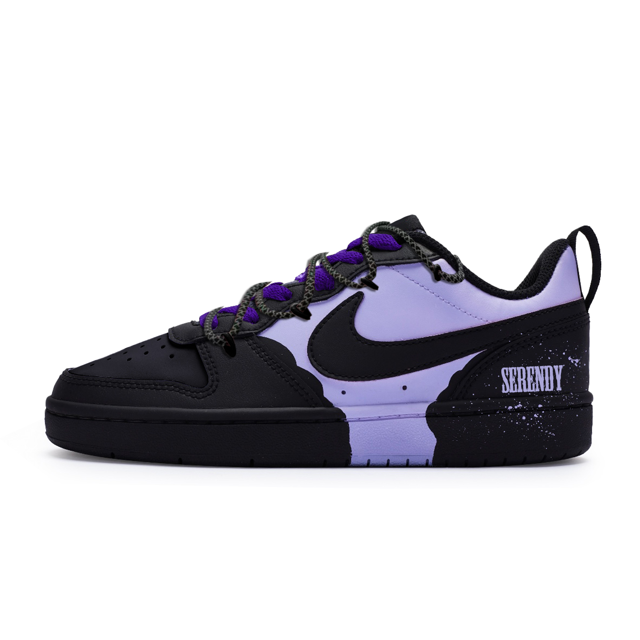 Nike Детская сумка для покупок Court Borough Dusty Purple Starry с противоскользящим и износостойким покрытием, низкие, для скейтбординга — фото 3