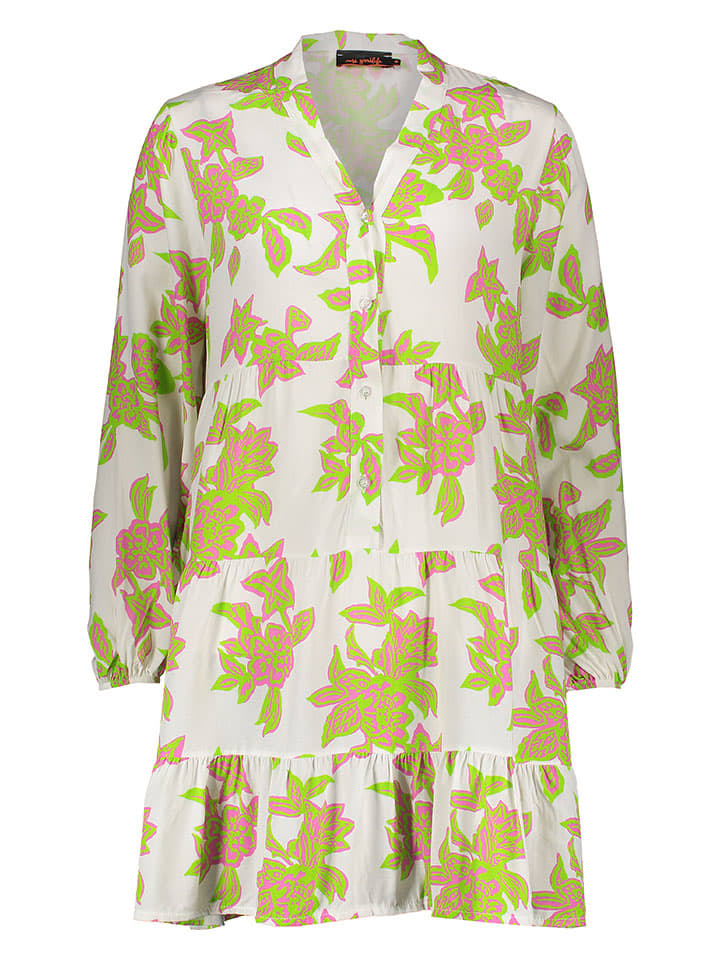 

Платье до колена miss goodlife, белый/розовый/зеленый