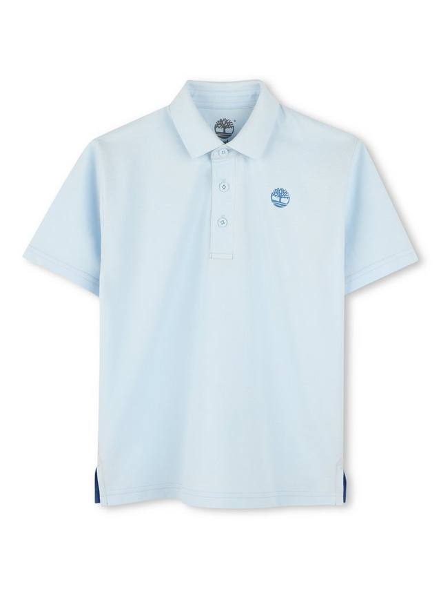 

Детская пике-поло из хлопка Timberland, Pale Blue