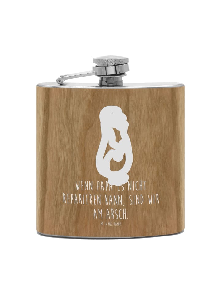 

Mr. & Mrs. Panda Карманная бутылочка. Если папа не может починить... коричневого цвета