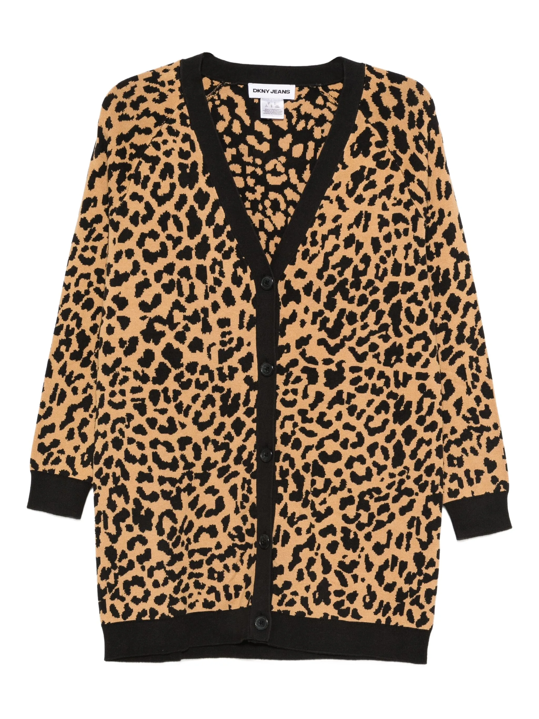 

Кардиган с анималистичным принтом Dkny, коричневый