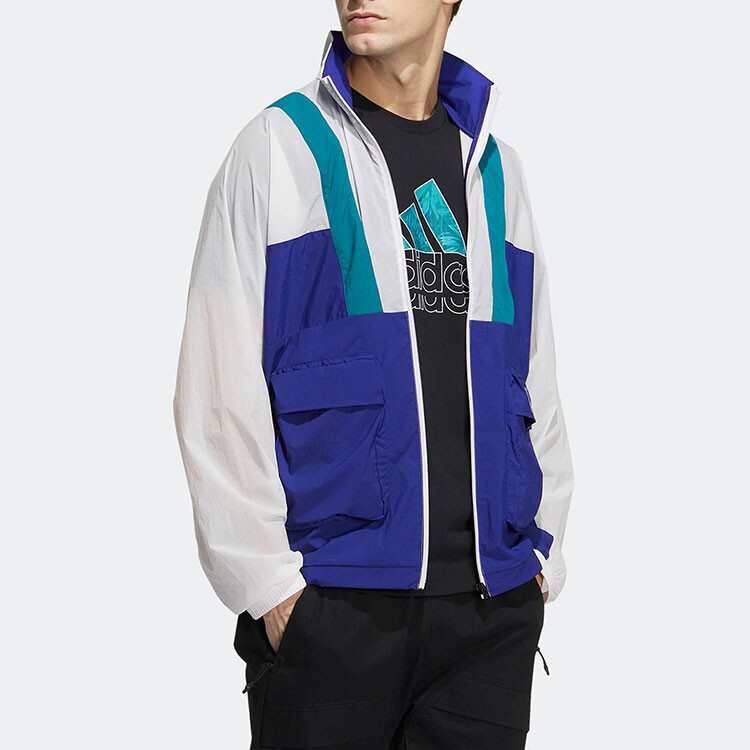 St Ltwind Wvjk Куртка мужская синий/белый Adidas Originals — фото 4