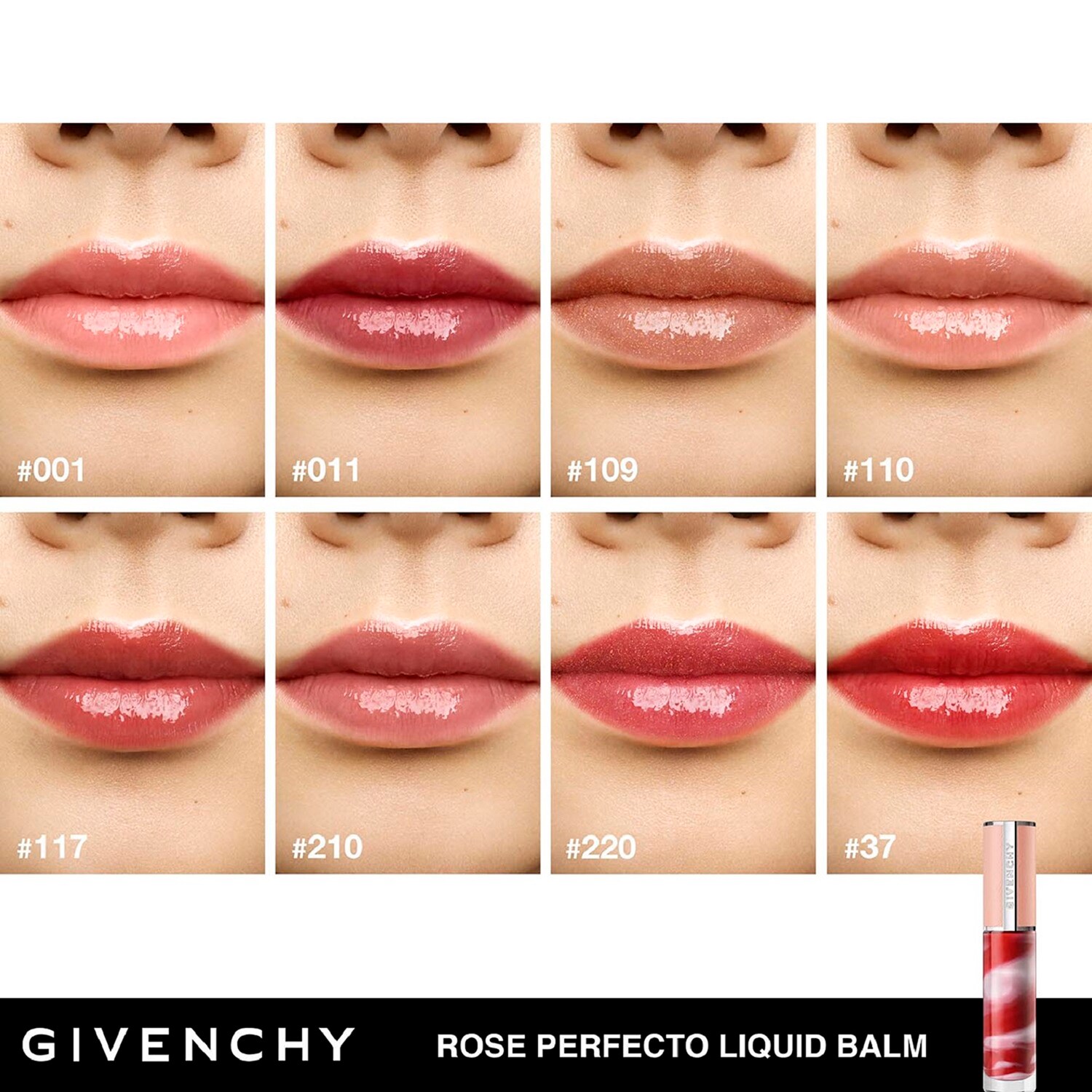 Жидкий бальзам для губ Le Rose Perfecto Givenchy, N117 Chilling Brown6 ml — фото 3