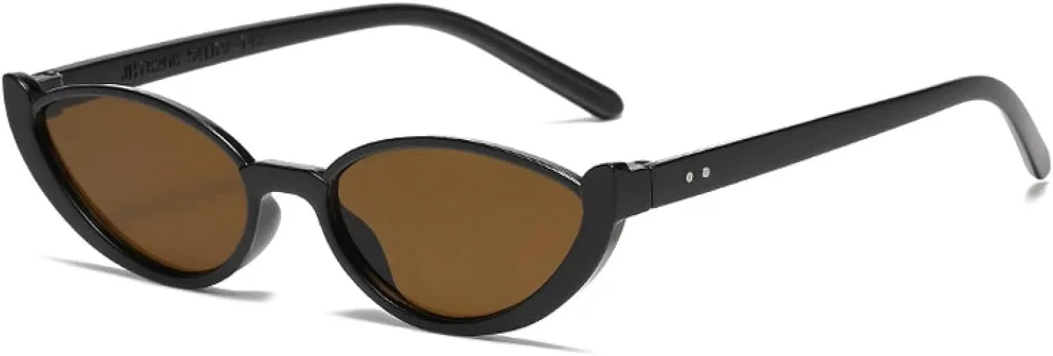 

Роскошные солнцезащитные очки в полуободковой оправе «кошачий глаз» для женщин, модные, для активного отдыха, с защитой от УФ-излучения UV400 TOIPASTN, Black Brown