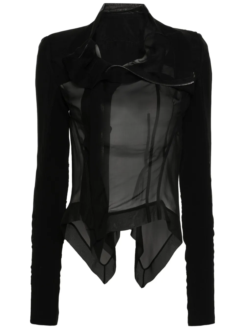 

Шелковый жакет Naska Rick Owens, черный
