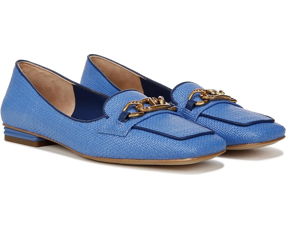 

Туфли на плоской подошве Franco Sarto Tiari Slip-On Square Toe Loafers, синий