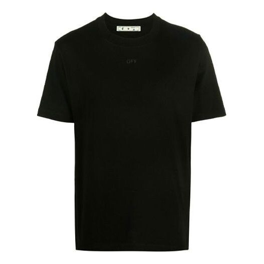 

Футболка fw21 arrow pattern solid color round neck short sleeve ordinary version black Off-White, черный