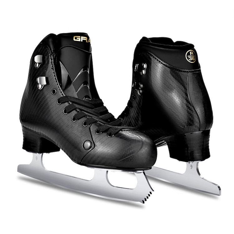 

GRAF Коньки для фигурного катания Glauf, модель 21E, черные, размер 45