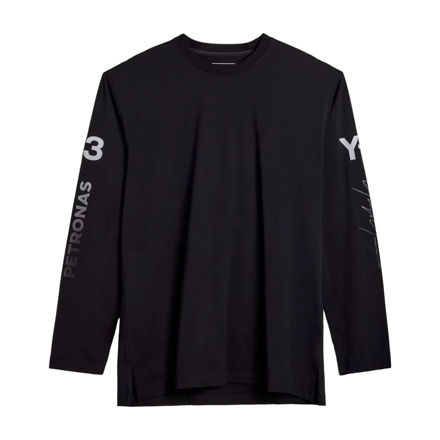 Футболка Adidas Y-3 F1 Mercedes Chaos Logo, черная — фото 2