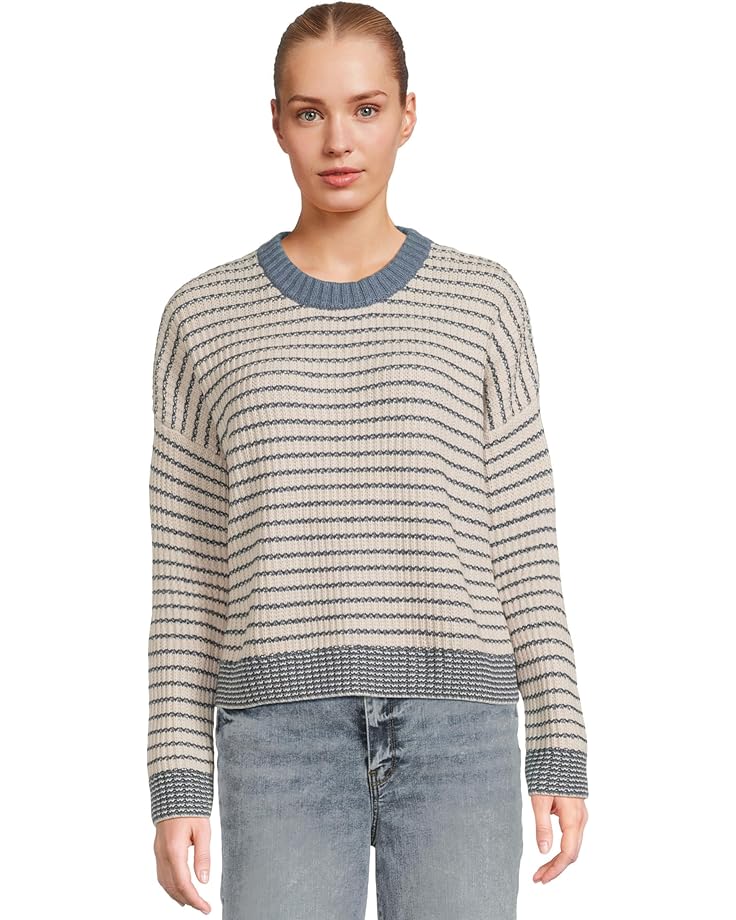 

Женский свитер Splendid Lucy Stripe, Pale Oak Heather/Ice Navy