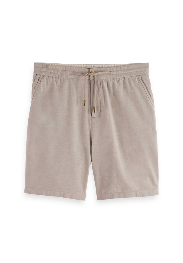

Льняные шорты - любимые хлопковые льняные шорты однотонные Scotch & Soda, серый