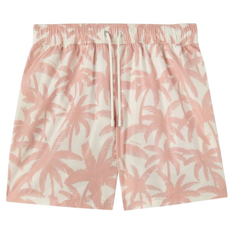 

Шорты для плавания Palm Angels Palms All Over Swim Shorts, белый