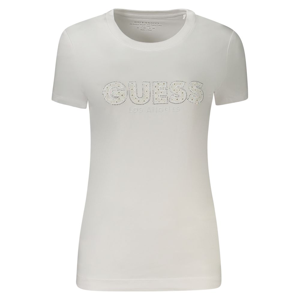 

Белые хлопковые топ и футболка Guess Shoes