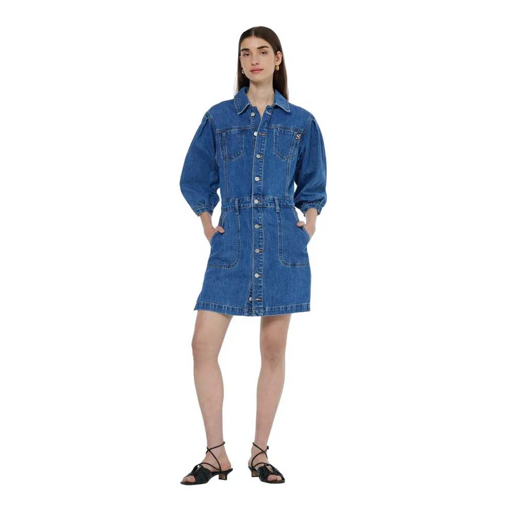 

Платье Scotch & Soda 179585 long sleeve short, синий