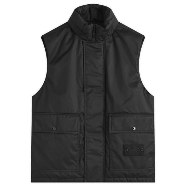 

Жилет Ghost twill wool-tc down Stone Island, черный