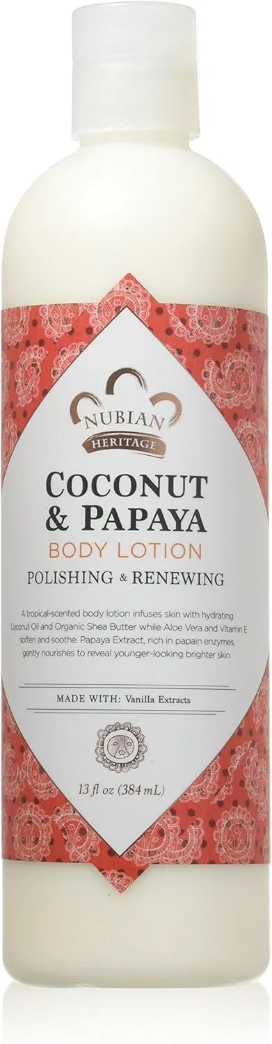 Лосьон Nubian Heritage Coconut & Papaya, 384 мл