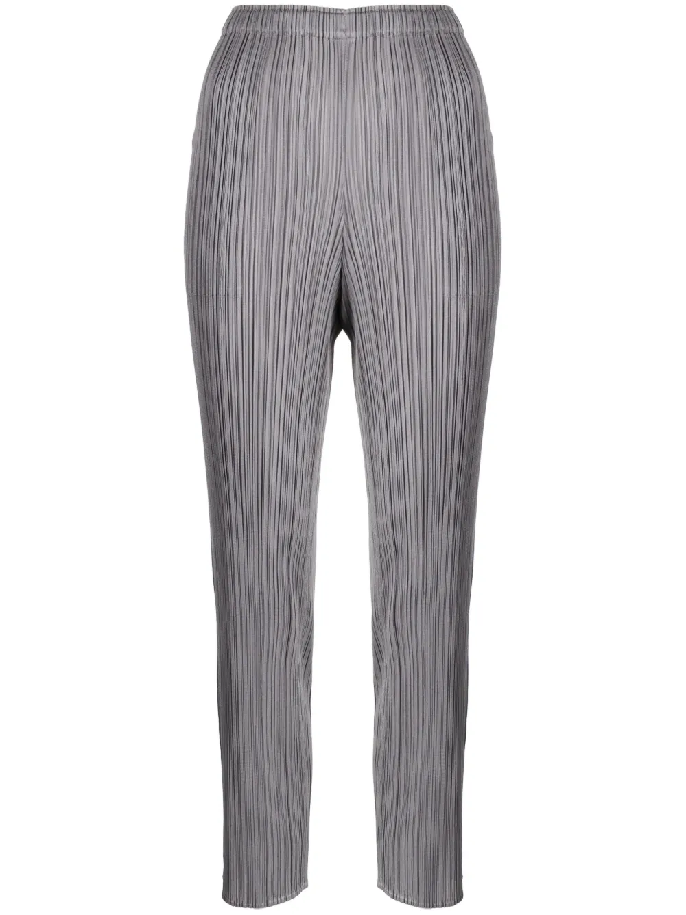 

Плиссированные брюки узкого кроя Pleats Please Issey Miyake, серый