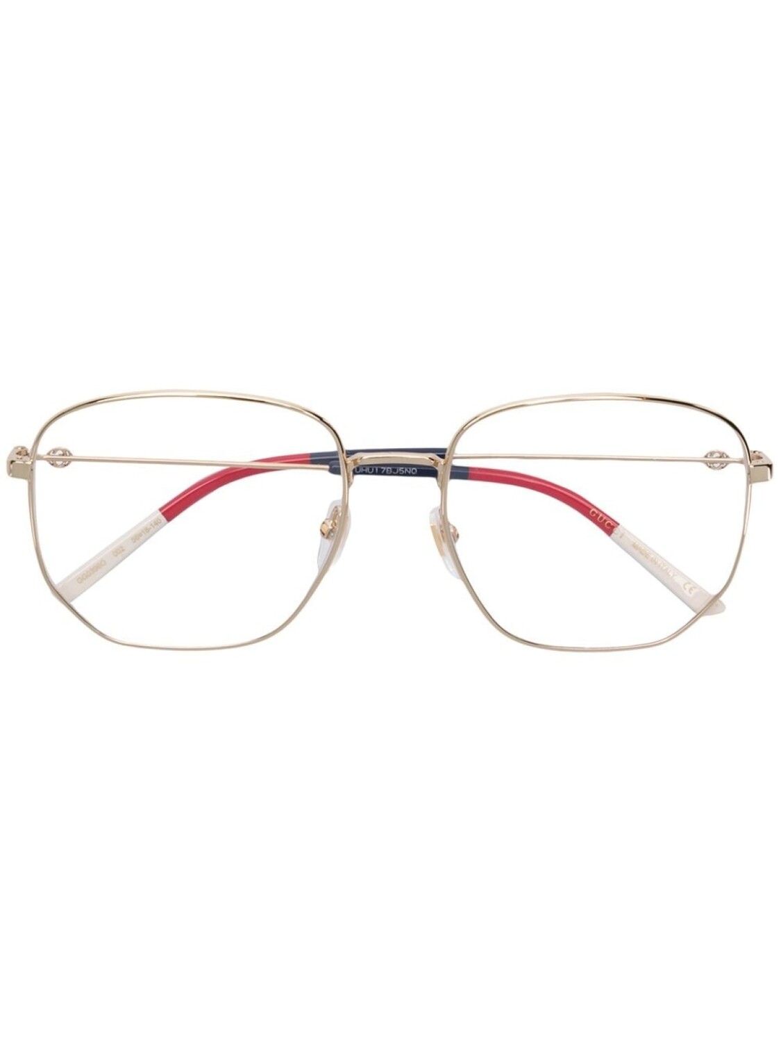 

Gucci Eyewear шестиугольные очки, металлик