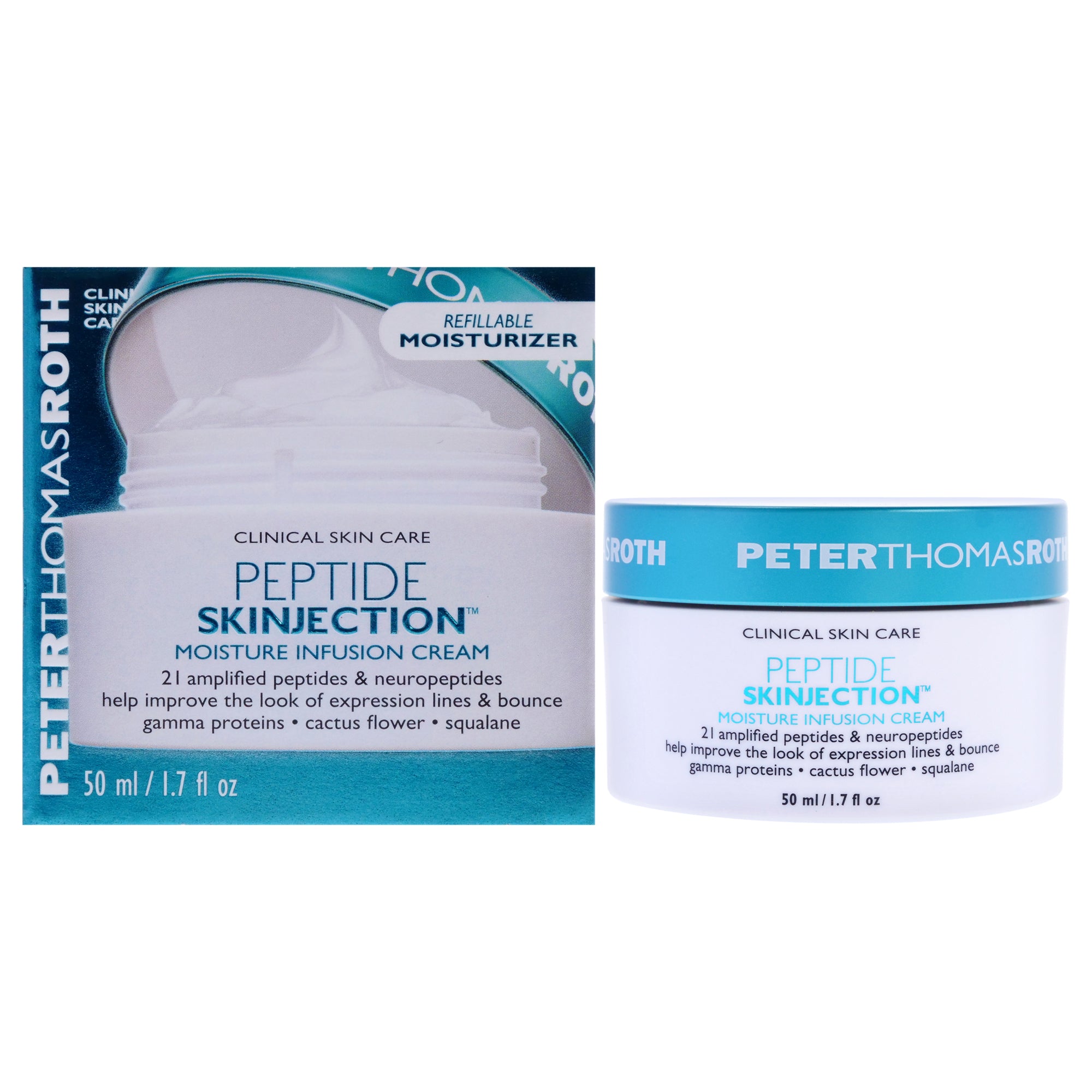 

Крем Peptide Skinjection Moisture Infusion от Peter Thomas Roth для мужчин и женщин - 1,7 унции (многоразовый) Peter Thomas Roth, 1.7 Oz