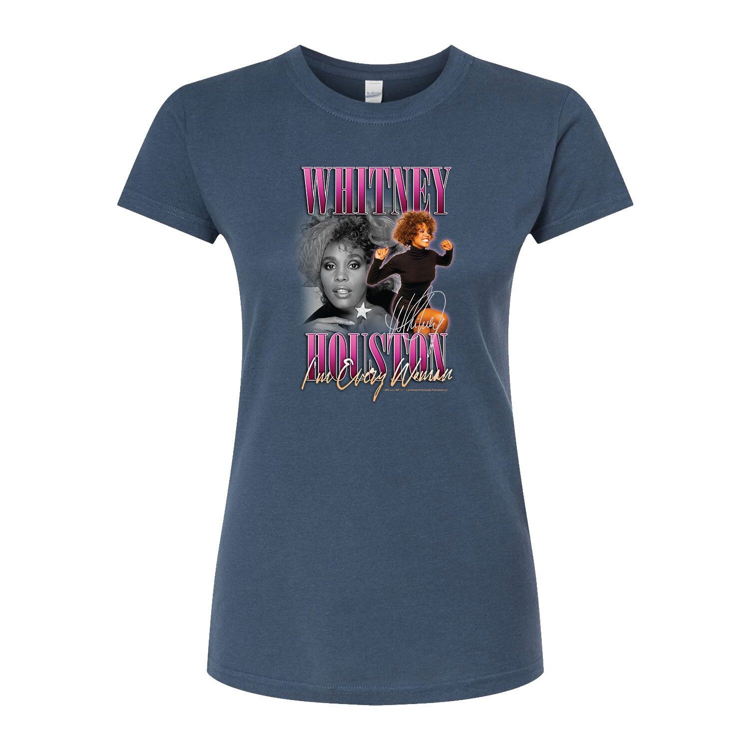 

Облегающая футболка Whitney Houston Every Woman для юниоров Licensed Character, синий