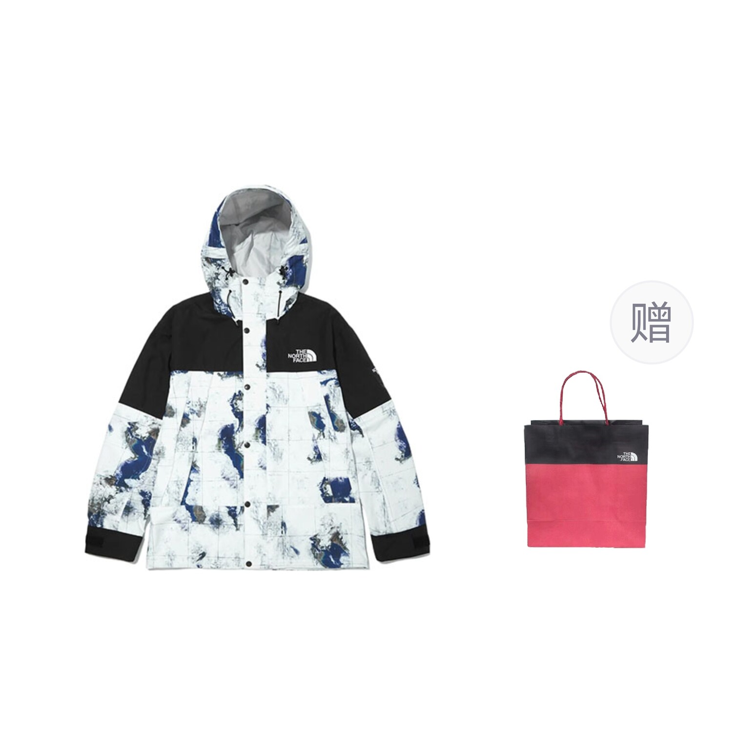 

Ветровка куртка унисекс земляного тона + подарочный пакет The North Face, цвет Earth-toned+Gift Bag