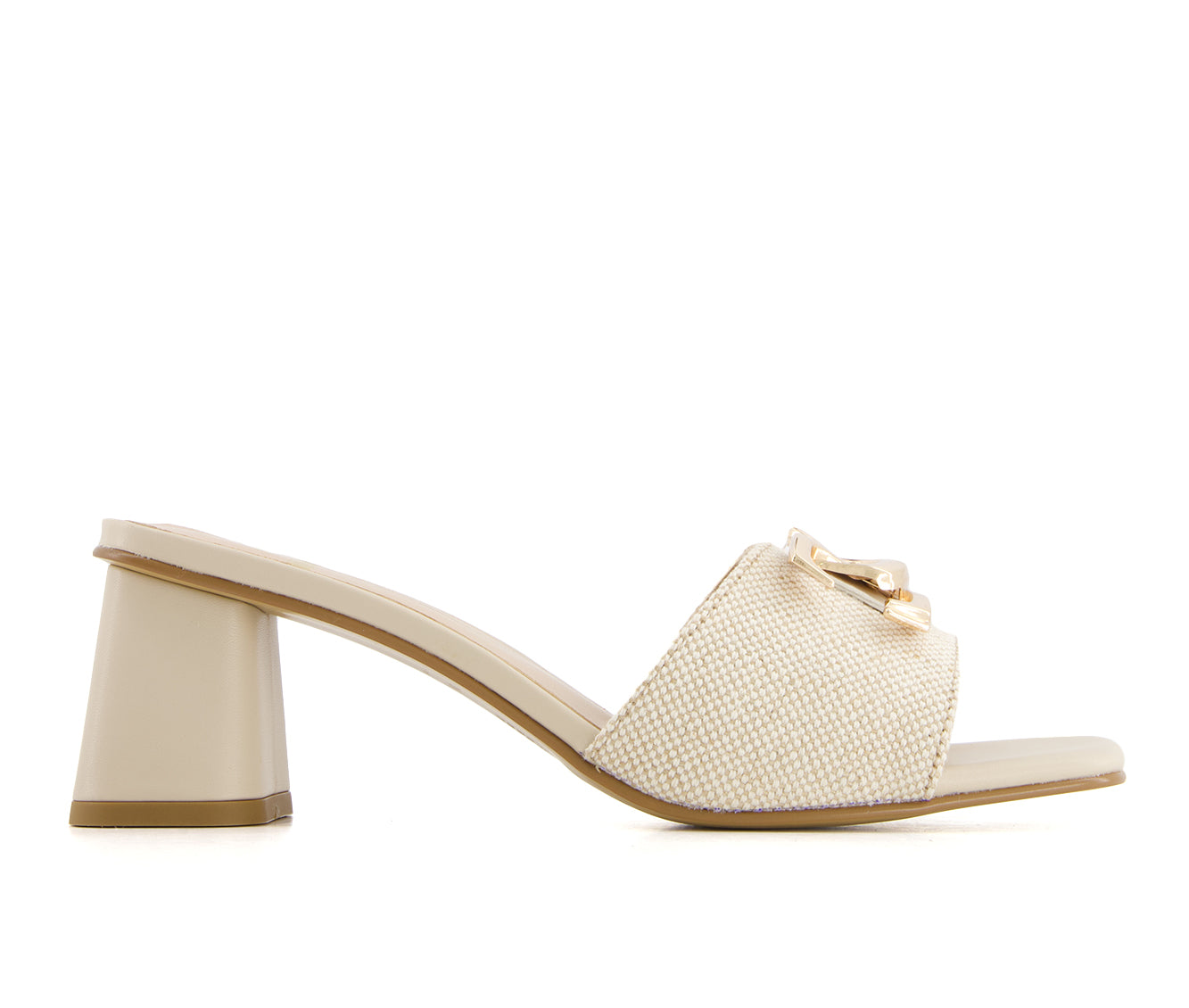 Andrea Women's Slip on Heeled Sandals, бежевый
