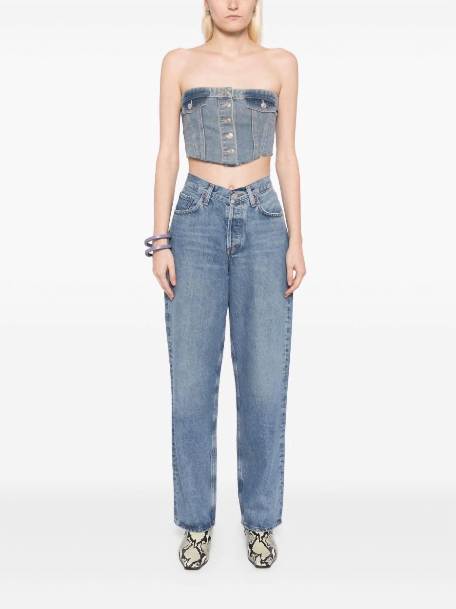 

Свободные джинсы с V-образным вырезом в Fairway AGOLDE, fairway