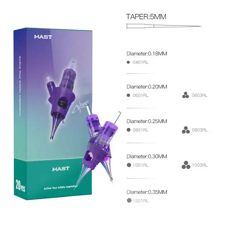 Игольчатый картридж для перманентного макияжа Mast Cyber ​​1203RL (1 шт.) — фото 3