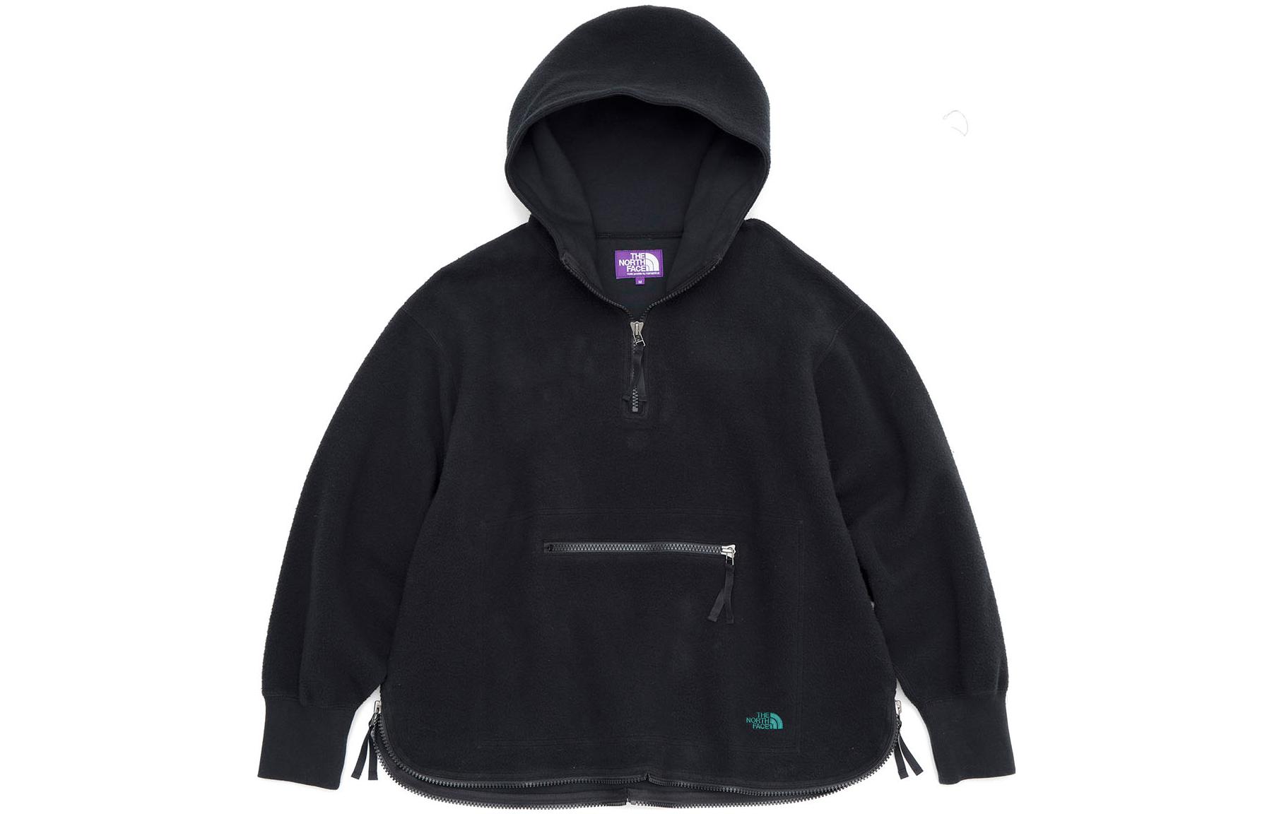 

THE NORTH FACE PURPLE LABEL Толстовка мужская черная с капюшоном Moderate Regular, Черный, THE NORTH FACE PURPLE LABEL Толстовка мужская черная с капюшоном Moderate Regular