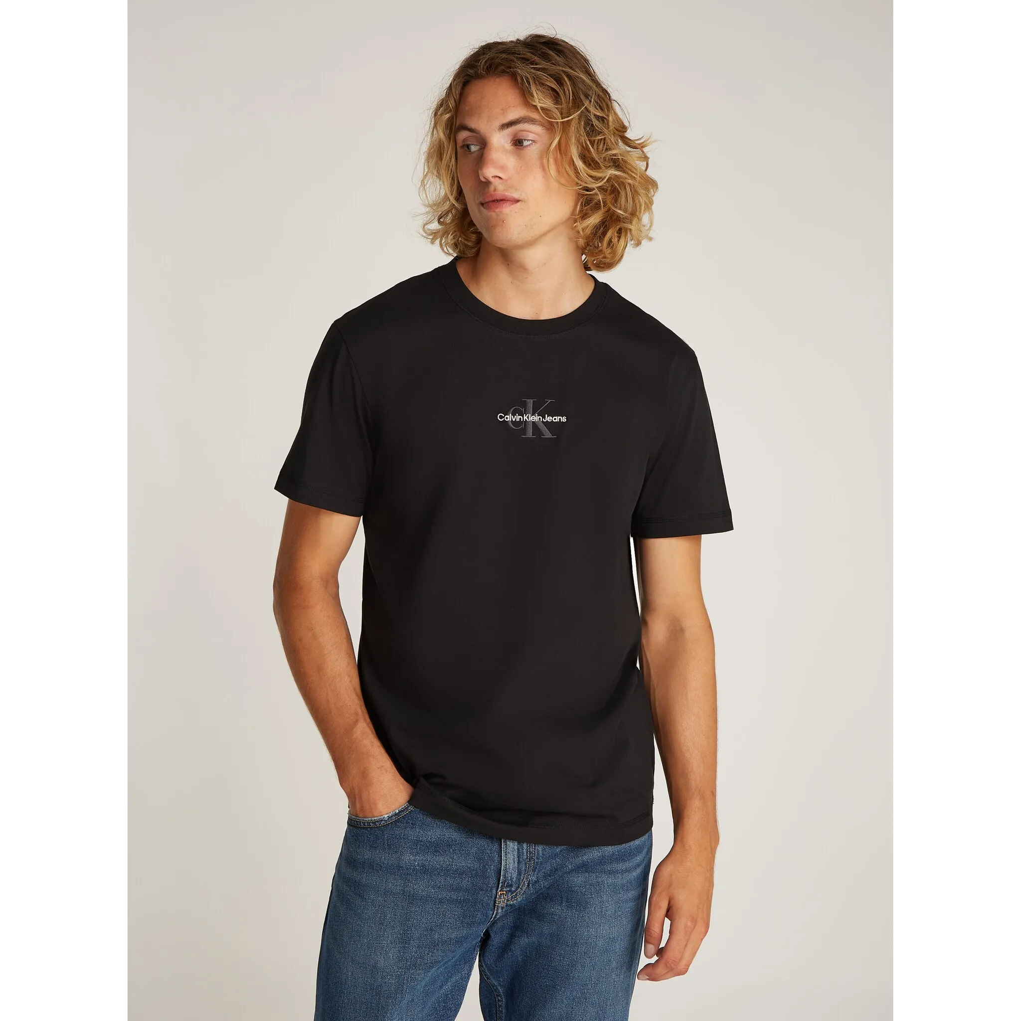 

Футболка Calvin Klein Jeans "MONOLOGO TEE" с надписью-логотипом, черный
