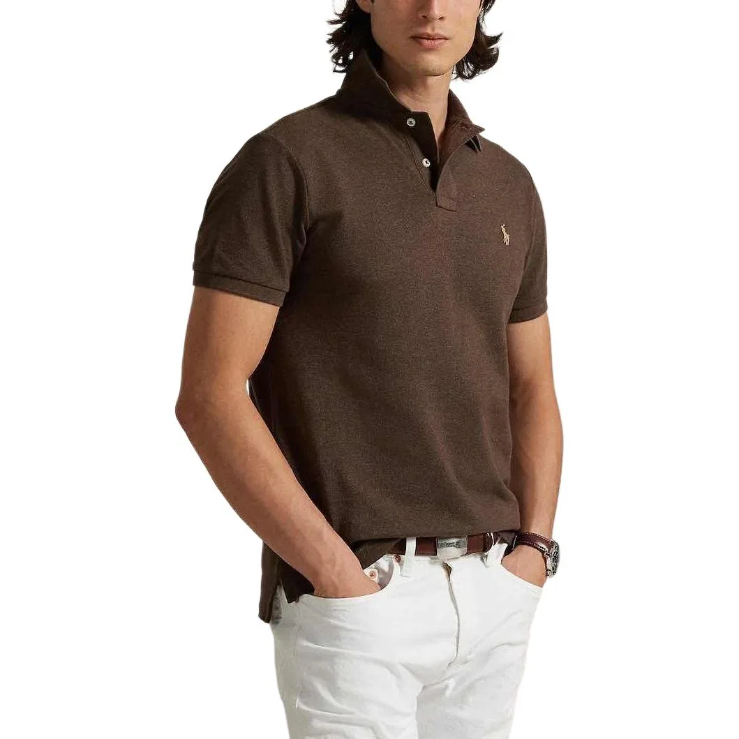 Поло классическое мужское Polo Ralph Lauren, Brown — фото 4