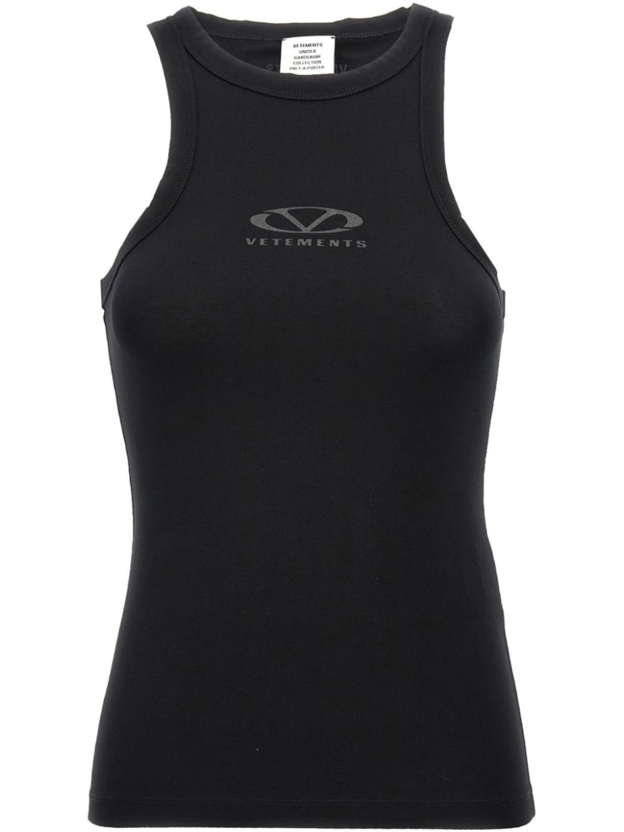 

VETEMENTS топ с логотипом, черный