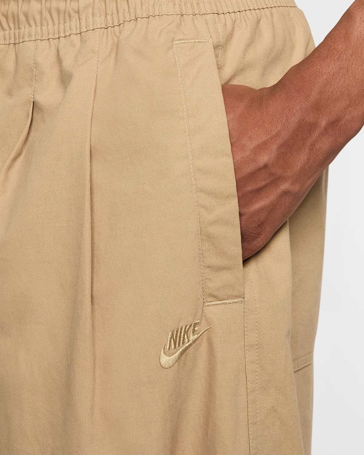 Мужские широкие штаны Nike Club, Parachute Beige/Parachute Beige — фото 4