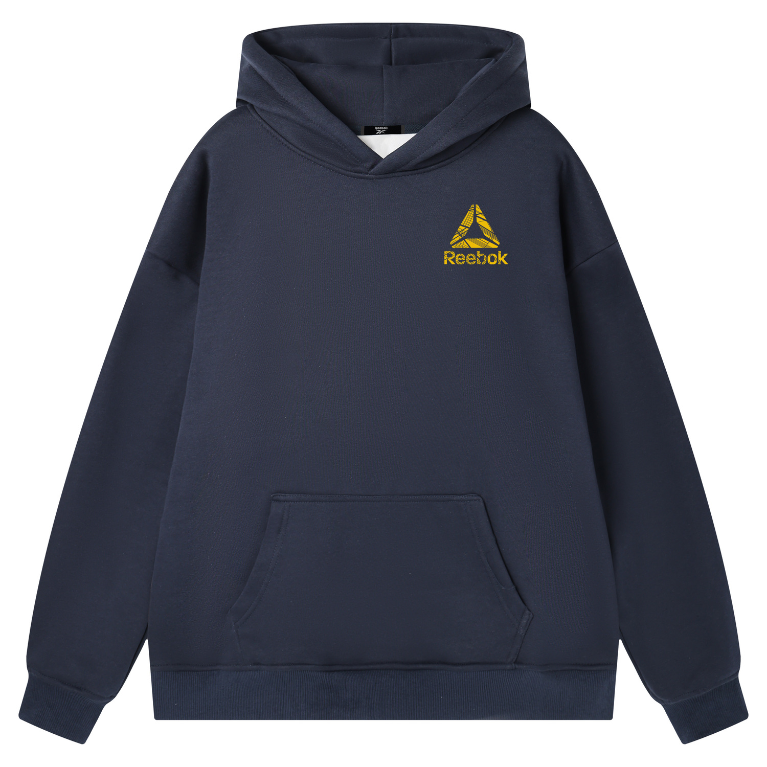 

Толстовки Unisex с капюшоном, средней плотности Reebok, темно-синий (желтый)[fleece-lined and thickened]