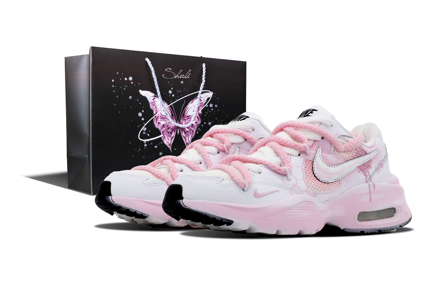 

Кроссовки Air Max Fusion женские с низким верхом, белые Nike