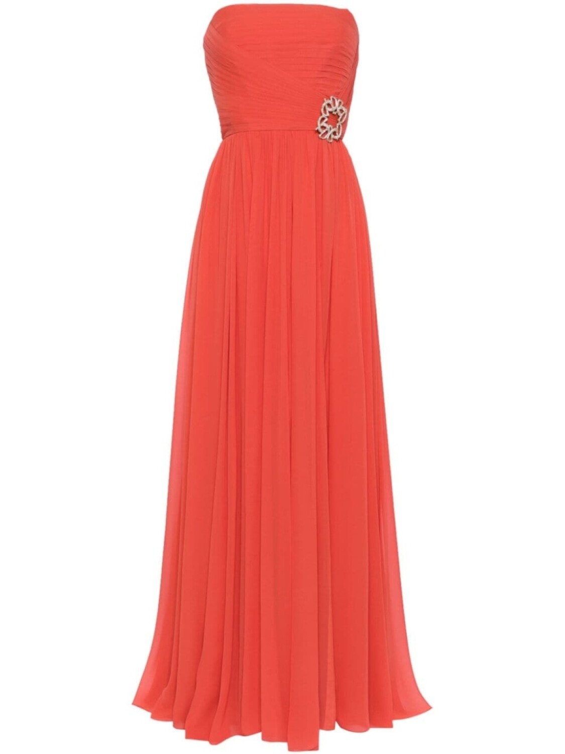 

Elie Saab шелковое платье с кристаллами, красный