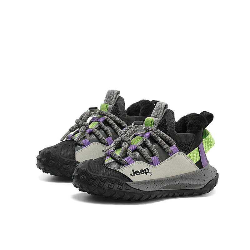 Кроссовки Jeep Kids Lifestyle Shoes Kids Mid-top Black, слоновая кость/черный — фото 2