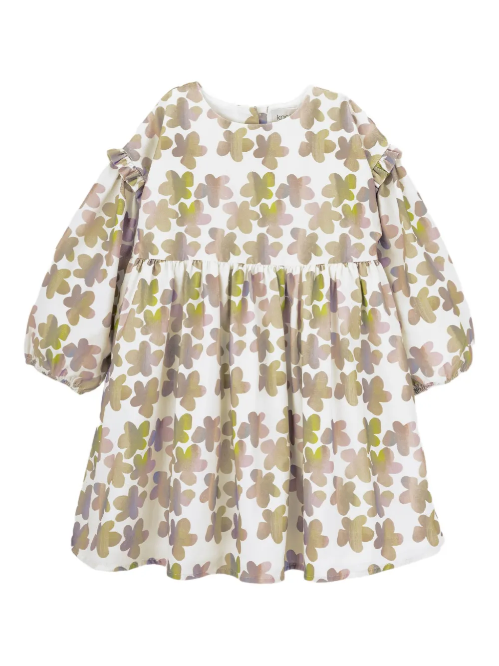 

Платье Pearlie с цветочным принтом Knot, белый