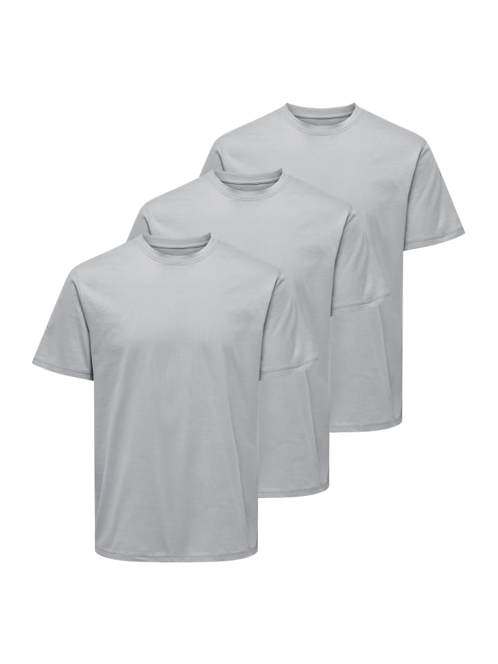 

Футболка ONLY & SONS, цвет ultimate grey