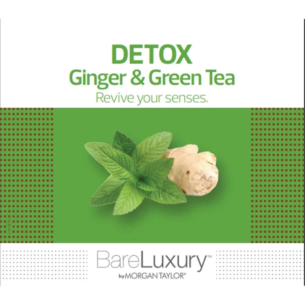 Лак для ногтей Morgan Taylor, лосьон для детокса Spa BareLuxury с имбирем и зеленым чаем, подарки для спа-процедур, массаж ног, подарки для ухода за собой. 237 мл (1 шт.), Detox Ginger & Green Tea Lotion — фото 3