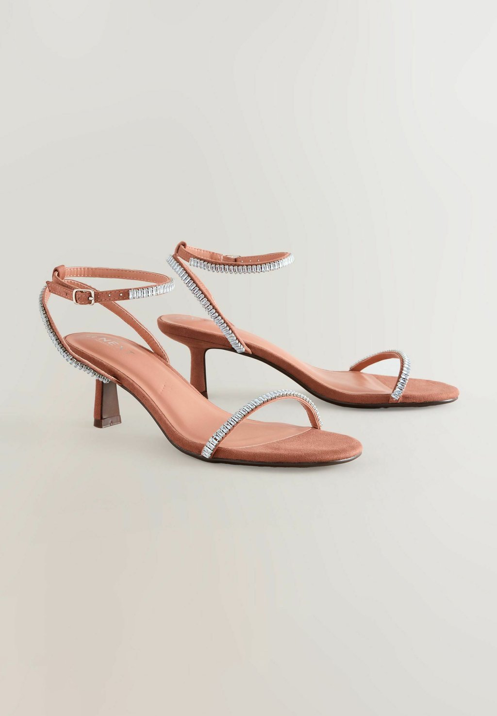 Сандалии REGULAR FIT FOREVER COMFORT ROUND TOE JEWEL DETAIL SIMPLE Next, розовый — фото 2