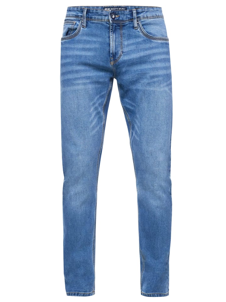 

Rusty Neal Синие джинсы "MELVIN" зауженного кроя из эластичного хлопка