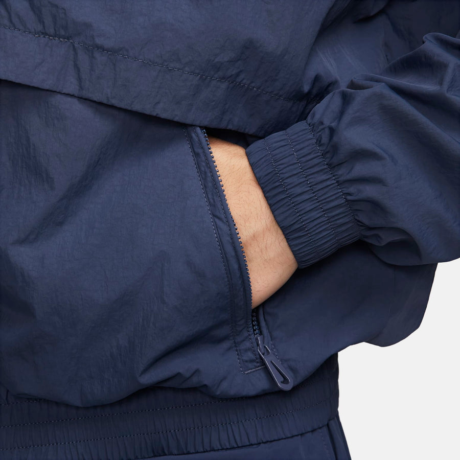 Куртка Nike Sportswear Solo Swoosh Woven Track Jacket 'Blue', синий — фото 4