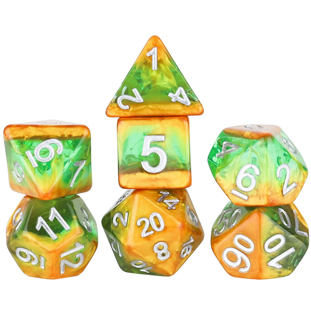 

Аксессуары Sirius Dice Polyhedral Dice Set: Rainforest (7)