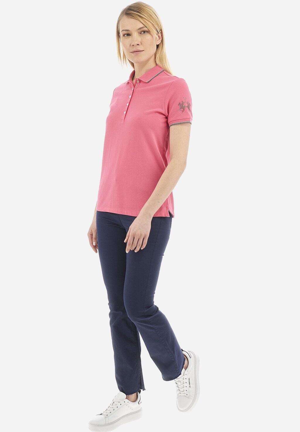 

Рубашка поло SHORT-SLEEVED POLO SHIRT La Martina, розовый