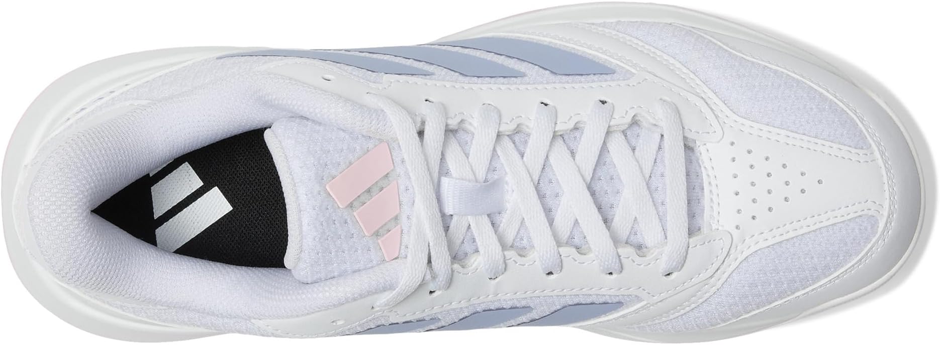 Кроссовки Adidas Ligra 8 Volleyball Shoes, White/Violet Tone/Clear Pink — фото 2