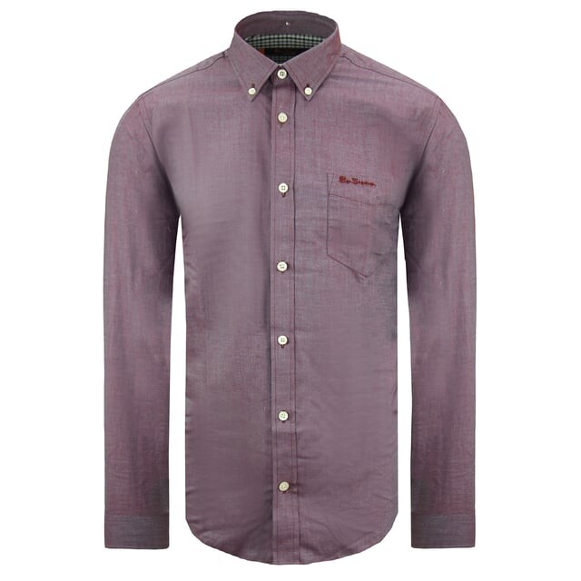 

Оксфордская мужская рубашка Ben Sherman, бургундия