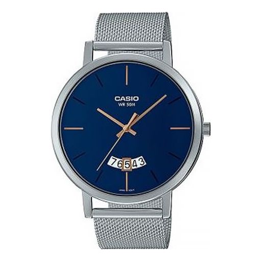 

Часы Men's CASIO Metallic WR50M waterproof Watch Mens Blue Analog, синий
